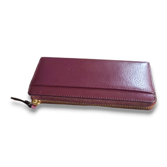 Kate Spade Matthew Street Nisha Long Wallet Cherrywood - Picture 3 of 9